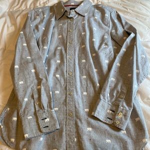 Talbots Polar Bear print button down - Medium